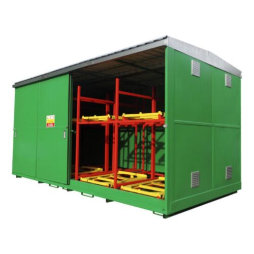 16 IBC or 64 Drum Safety Store with Push Back - Safety Unlimited